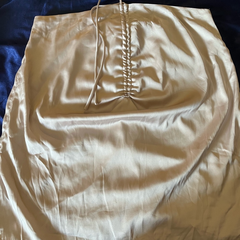 White fox skirt